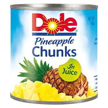 Dole Pineapple Chunks In Juice 432g