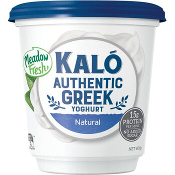 Meadow Fresh Kalo Natural Greek Yoghurt 800g