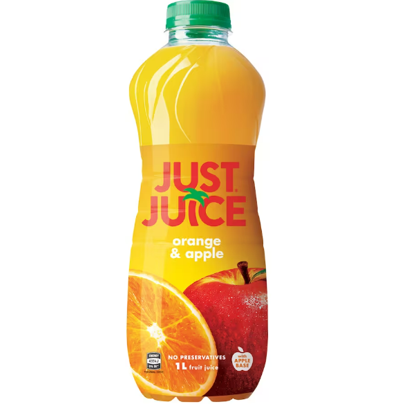 Just Juice Orange & Apple Fruit Juice 1L