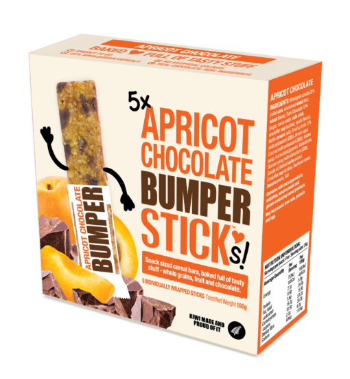 Cookie Time Apricot Chocolate Bumper Sticks 5pk 180g