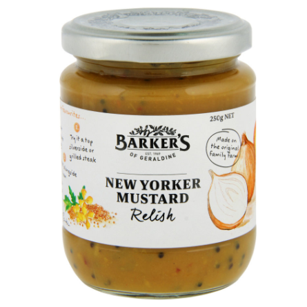 Barkers New Yorker Mustard Relish 250g