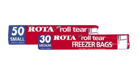 Rota Roll Tear Freezer Bags Small 50pk 200m x 250mm