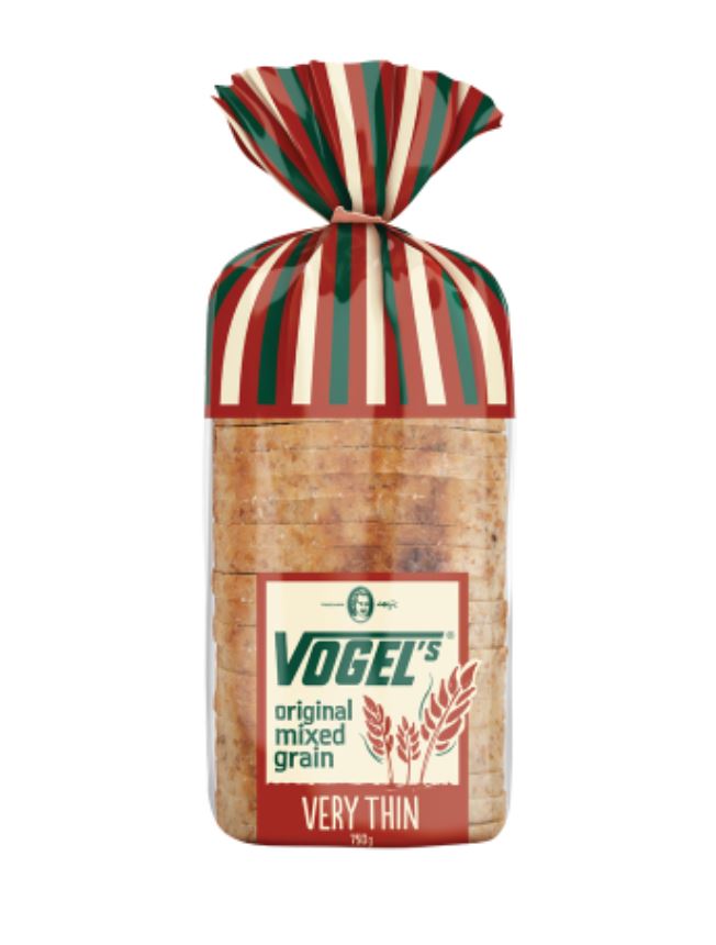 Vogels Original Mixed Grain Very Thin  Bread 750g